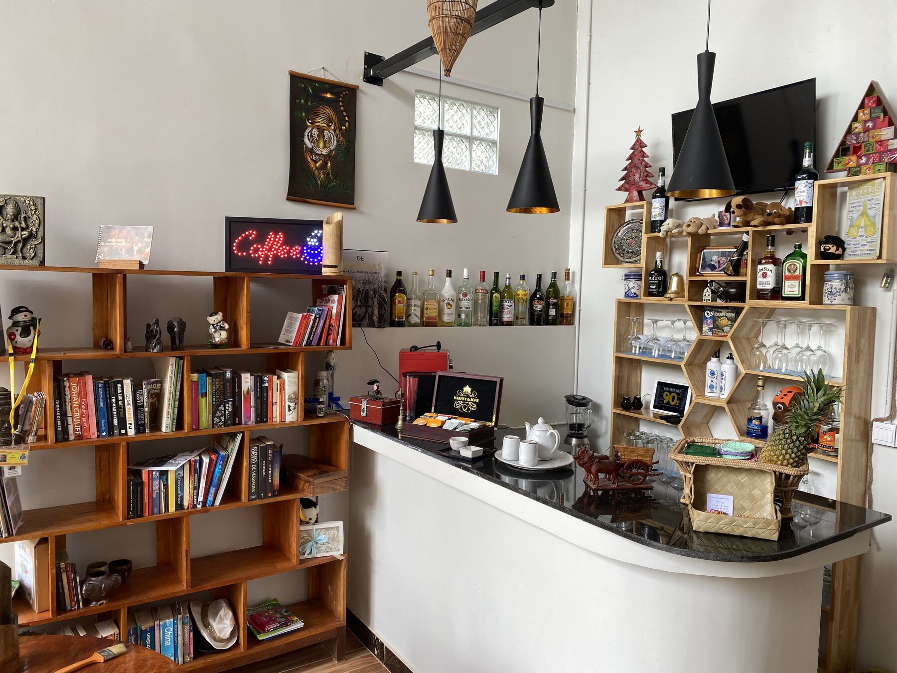 Bloom Garden's cosy bar corner